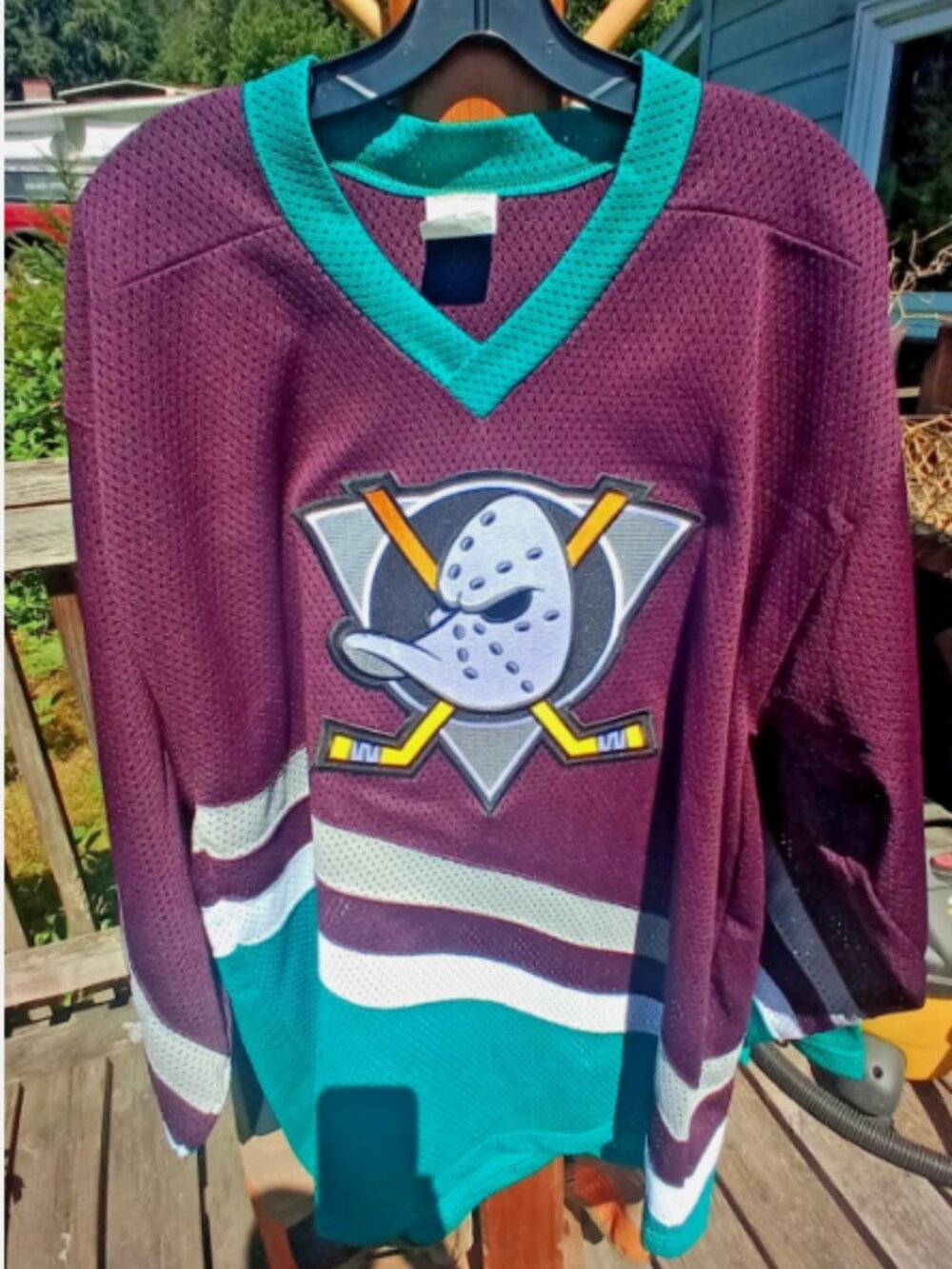 Vintage CCM Mesh Anaheim Ducks NHL Hockey Jersey L